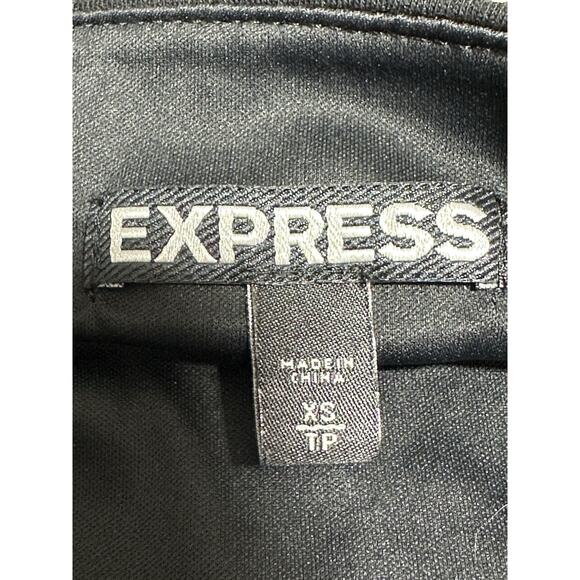 Women's Express Aztec Print Black Silver Sequin Mini Skirt Bodycon Party XS/TP - Picture 4 of 8